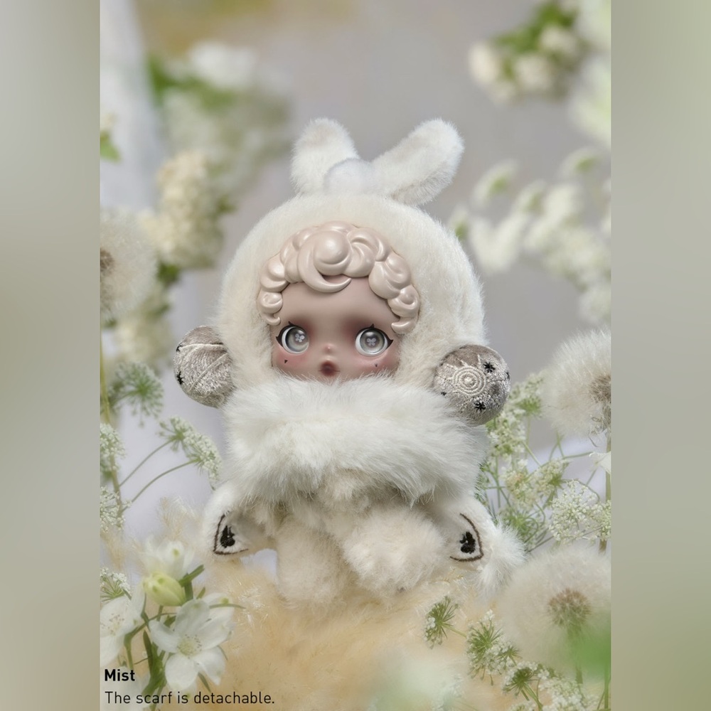 AUTHENTIC NEW SKULLPANDA L’impressionnisme Series Plush Doll Pendant - Mist